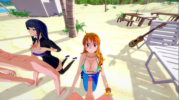 HOT FOURSOME_WITH NAMI AND ROBIN ONE_PIECE PORN