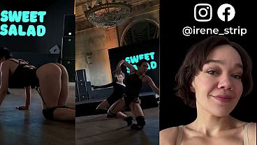 Badie short hair girl dancing in short hair