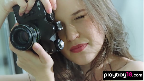 Naked all natural Ukrainian babe SerenaWood taking some eroticselfies