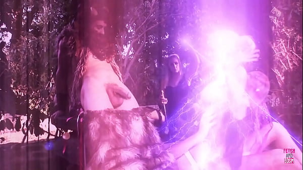 This alluring fairy was struck by a group of fortunate individuals in the woodland