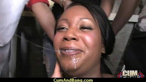 Real ebony babe getting hard core group making out 30 