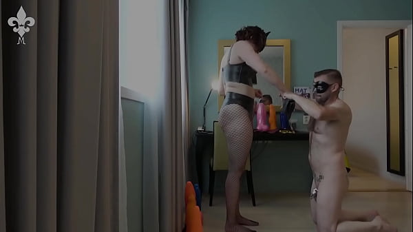 Dressing the Mistress and shining her latex! 