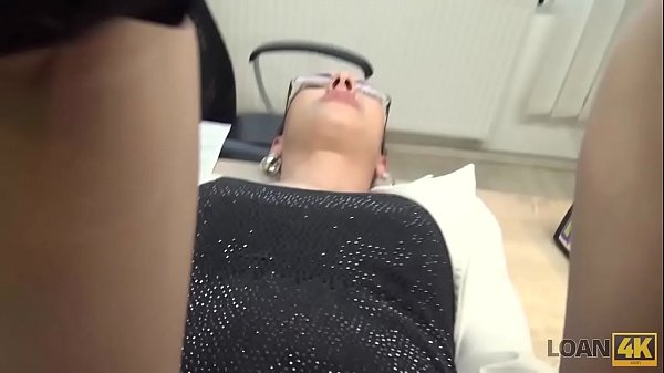 LOAN4K. Brunette babe Elis Dark gives pussy to agent to buy musical equipment 