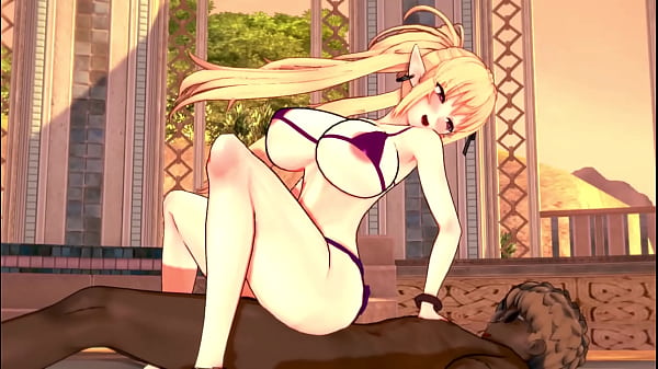 The horniest elf gets fucked until she moans with pleasure 