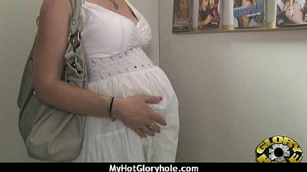 Horny ebony suck the juice from big white gloryhole 5 