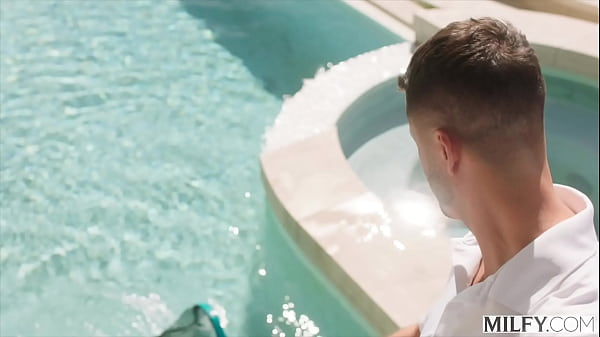 Play MP4 - MILFY Horny Trophy Wife Piper Press Kicks Out Hubby For Pool Boy's Huge Cock