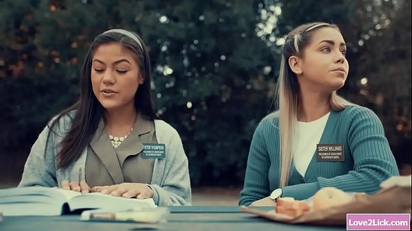 Two nuns defying their vows as they lick each others pussy 