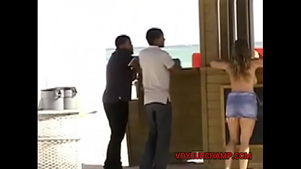 Ew #37 and #42 part 1 wife flashing her smooth cunt to random men on a public beach