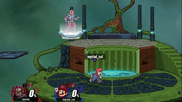 Al principio la freje, pero luego le di duro SSF2 peleando contra myriad col