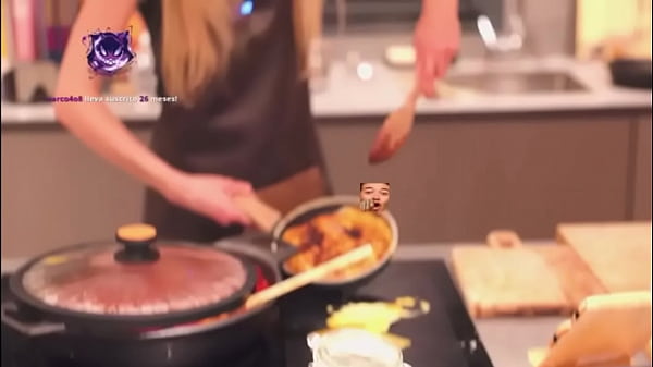 Irina Isasia cocinando