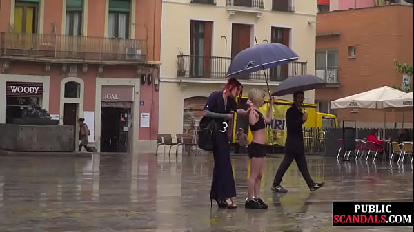 Public slut humiliated_on the street by herstrict domina