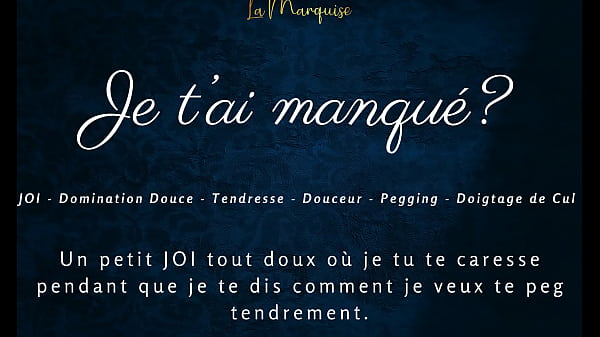 Je T'ai Manqu&eacute;? - French Audio Porn Joi Pegging thumbnail