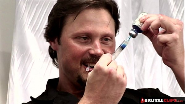 Play MP4 - - Captive slut has to drain many cocks