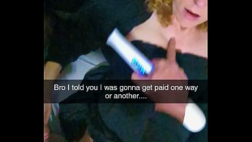 Play MP4 - Pregnant MILF pays boyfriends Debt Over Snapchat - Cuckold Captions