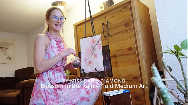 Nonton Blossom In The Rain &ndash; Modern Abstract Fluid Painting By Miss Daisy Diamond thumbnail