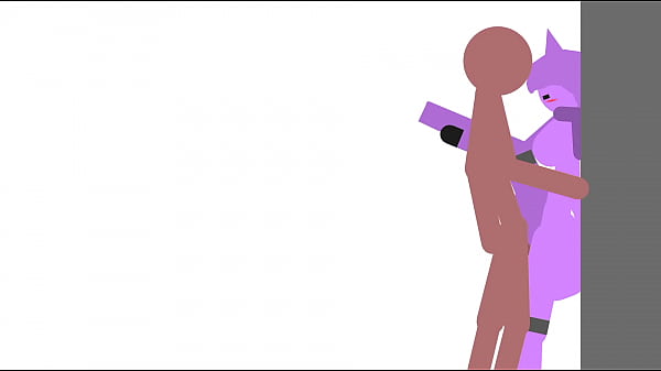 Fucking cat girl on the wall