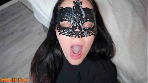 AMATEURMILF GETS A HUGE CUM FACIAL ANDTHE NEXT DAY SHE GETS AHUGE LOAD OF CUM ON HERTONGUE_AND SWALLOWS IT_ALL MILLIE FOX