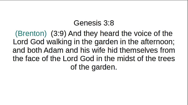 Genesis Chapter 3 Brenton Greek Translation thumbnail