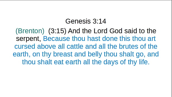 Genesis chapter 3 brenton greek translation 