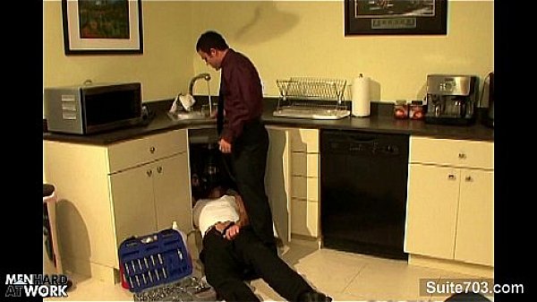 Horny gay gets mouth and ass fucked 