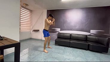 Nonton I Was Working Out, And My Beautiful Wife Came Over To Help Me With Some Private Lessons, And She Invited Me To Have Hot Sex thumbnail