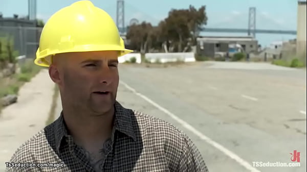 Worker Michael Bridalveil Yelling At Shemale Paris A As She Walks Back From Class Then She Zip Ties His Hands And Fucks His Ass thumbnail