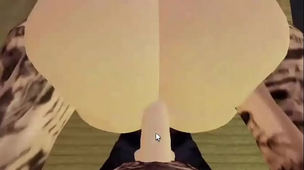 Beautiful big-bootied woman asks to be fucked in a motel in Roblox 