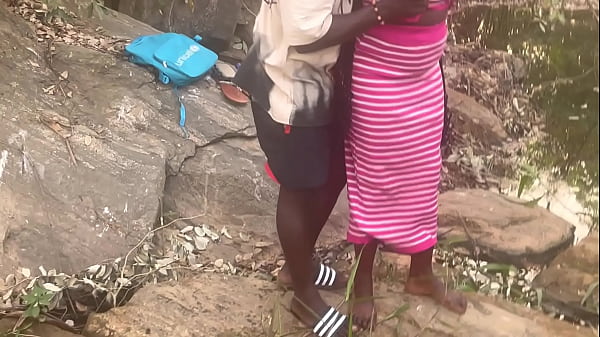 Perfect boobs village girl fucked in the stream 