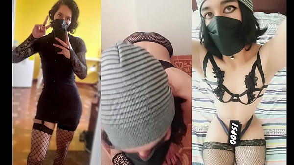 Play MP4 - TrapyAle playing in her room with her fishnet lingerie and toys UwU