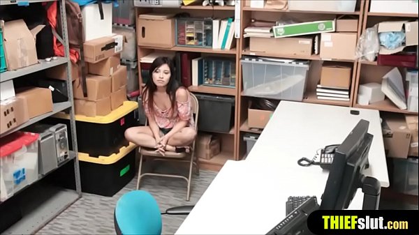 Play MP4 - Skinny and pale shoplifter fucked hard from behind