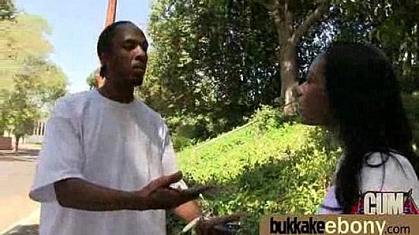 Dirty Ebony Whore Banged And Covered In Cum - Interracial 3 