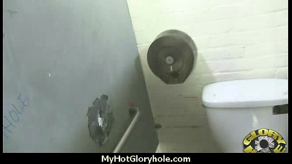 Ebony teen cleaning all the cocks at gloryhole 9