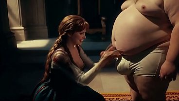 Fiery braided redhead princess broken &ndash; innocent winter royal turns into cum guzzling cowgirl slut