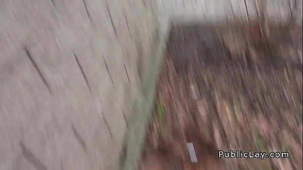 Natural Euro amateur sucking and fucking_in public