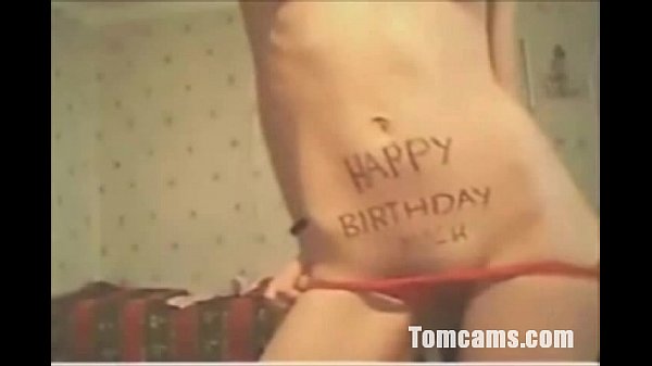 Happy teen live on webcam
