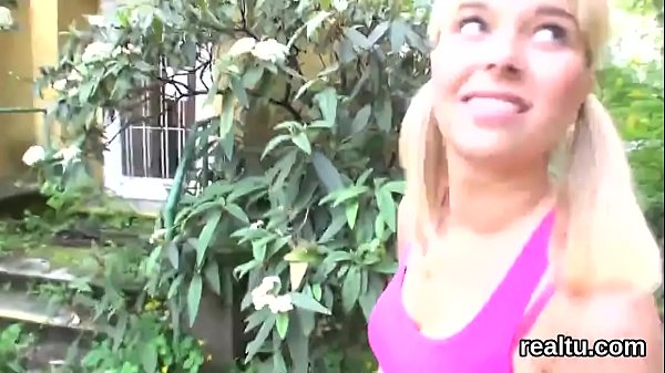 Attractive czech teen was teased in the supermarket and drilled in pov 