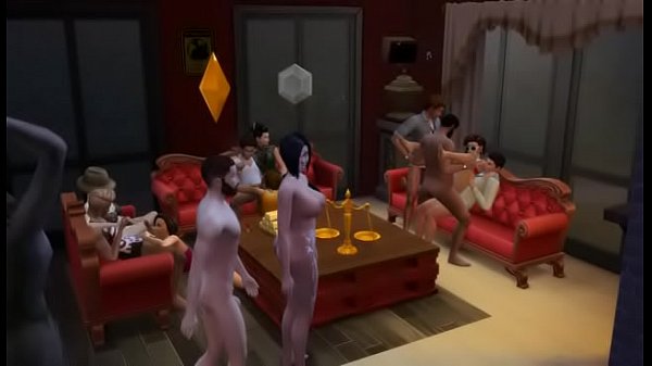 orgy in the club, 3d sims 