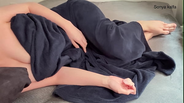 Nonton Horny Step Sister Masturbating On The Bed, Recording And Sending It For Teacher thumbnail