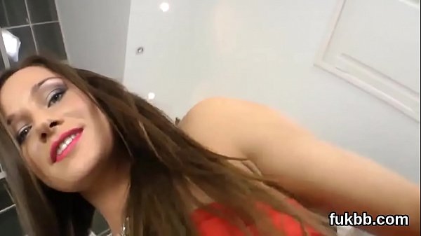 Hot looker spreads her_vagina and enjoys hardcore sex