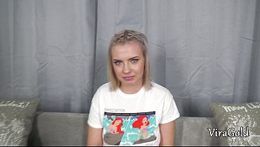 Nonton First Anal For Cute 18yo Chubby August With Cum In Mouth And Welcome To Porn thumbnail