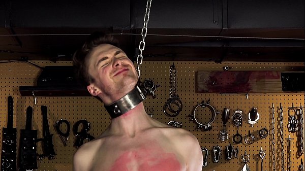 Big Dick Blonde Twink Fucked Hard & Whipped - BDSM Gay Bondage 