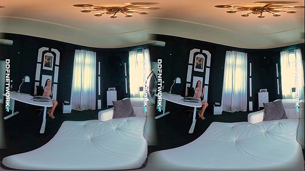 Ddfnetwork vr hot secretary loren minaldi rides cock in vr 