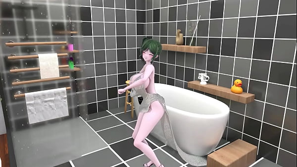 St Louis Azur Lane Hentai Bathroom Undress Dance Tell Me Song Big BoobsMmd 3D_Green Hair CLIP