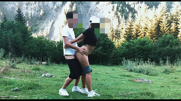 Girl fucked in the forest 