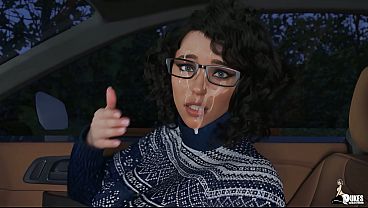 College Guy Fucks His Futa Professor In His Car. thumbnail