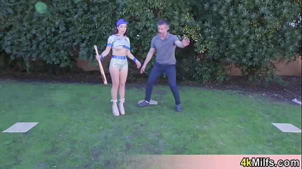 Lets learn some tricks with sporty stepma 