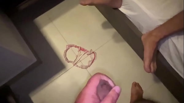 Cuckold Husband Cumming In Handjob While Unknown Cock Fucks His Wife Without A Condom And Slaps The Ass On The Naughty! thumbnail