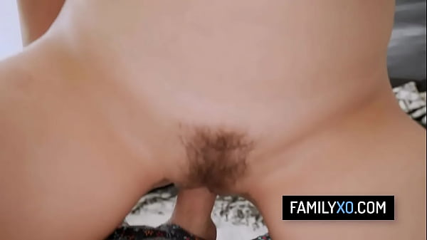 Hot babe fucking with her just divorced stepdaddy 