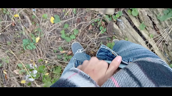 The Stranger And I Risky Cums At The Same Time In The Woods thumbnail