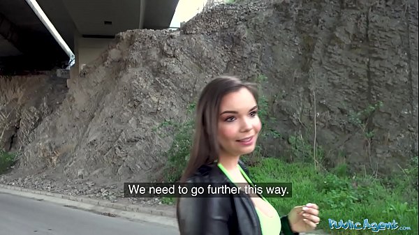 Public Agent Sofia Lee fucked next to alive train track